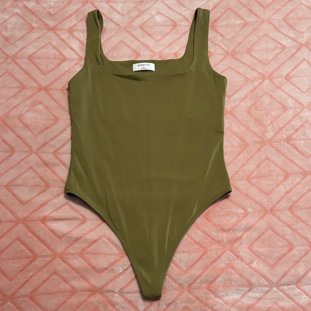 Babaton Olive Green Bodysuit